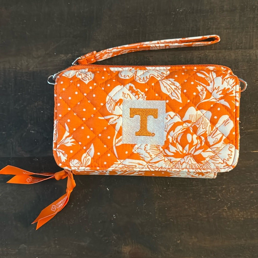 Collegiate University of Tennessee Vera Bradley crossbody wallet/clutch